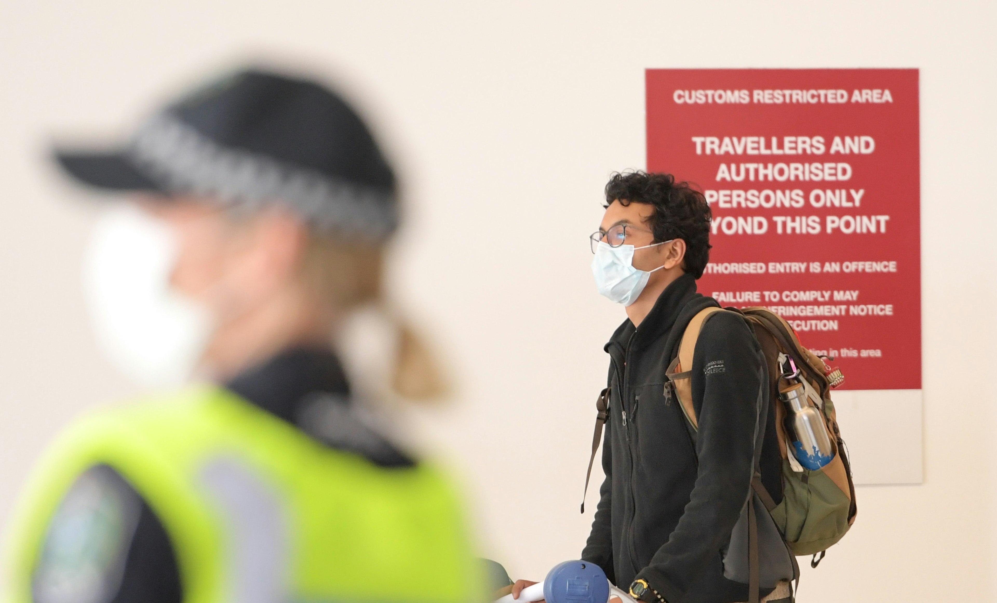 Australian citizens return to Adelaide airport on repatriation flight from India