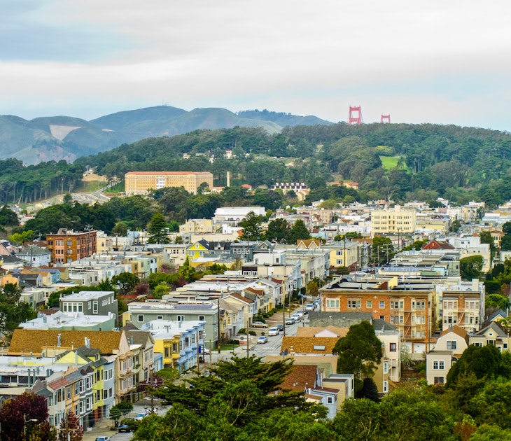 View from de Young Museum, Golden Gate Park, San Francisco.