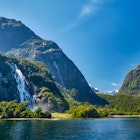 Lady Bowen Falls is one of two year-round waterfalls in Milford Sound.