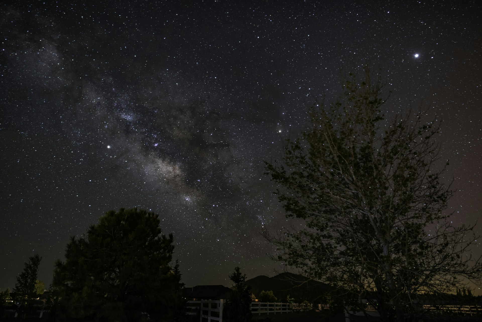 Stars above Flagstaff Arlzona at night. 