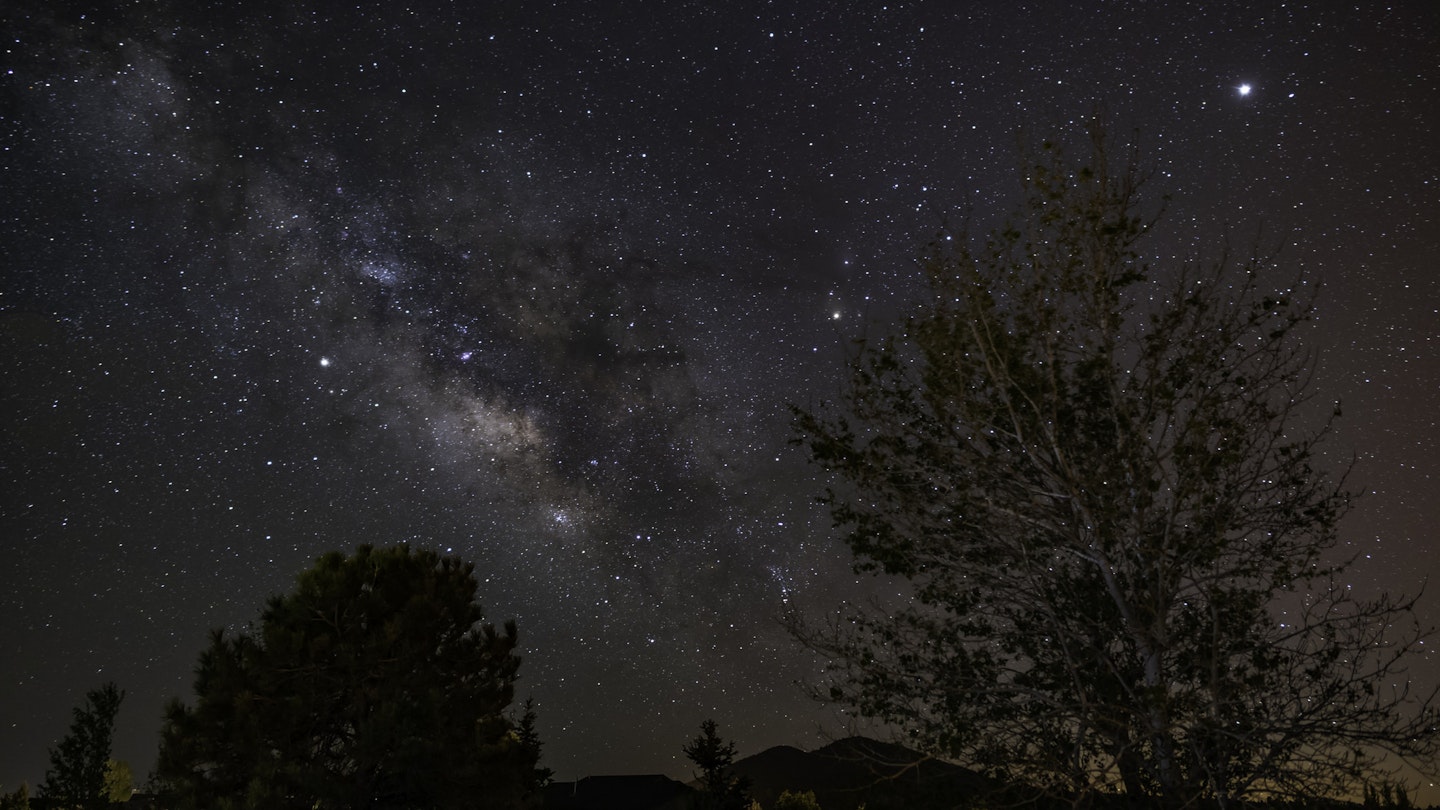 Stars above Flagstaff at night.
