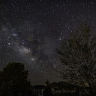 Stars above Flagstaff at night.