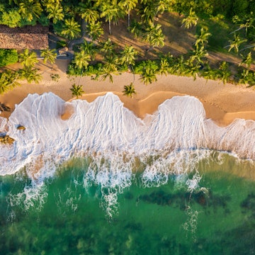 Beach overhead Tangalle, Sri Lanka