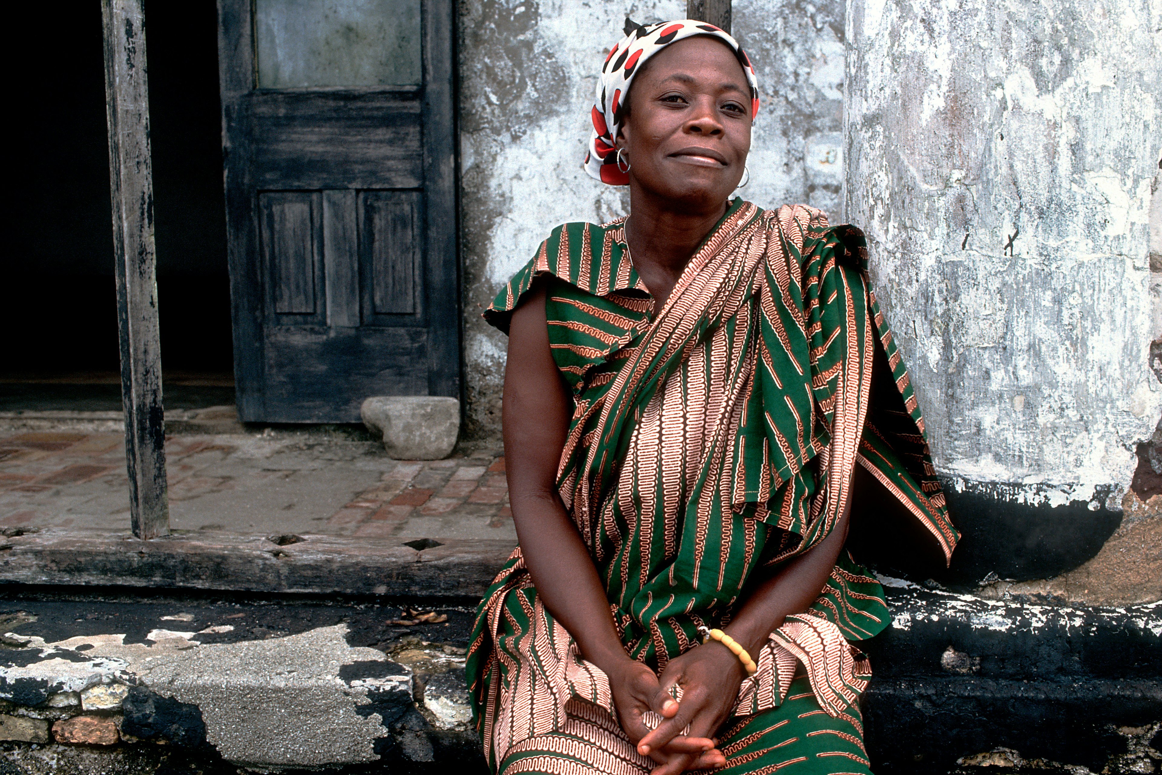 Portrait of Ghanaian woman.