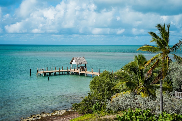 Tropical beach in Florida Keys