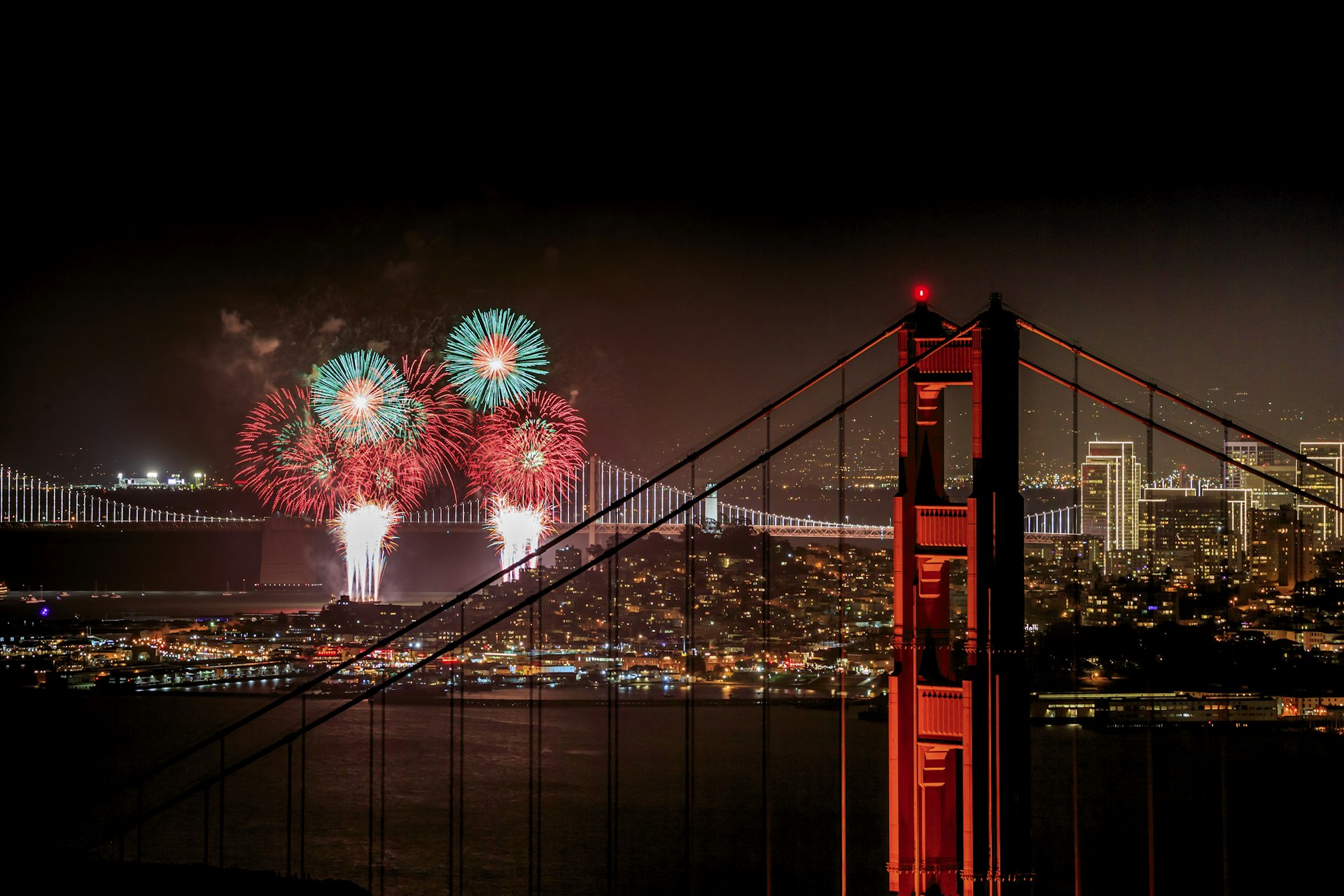Fireworks at San Francisco, California