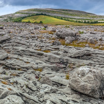 The karst rock formations at the Burren, County Clare, Ireland