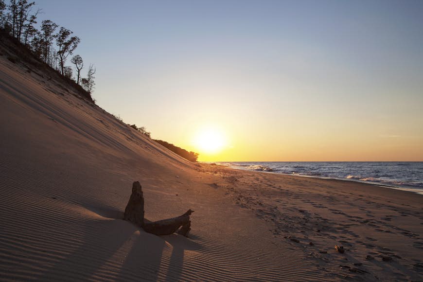Indiana dunes sunset