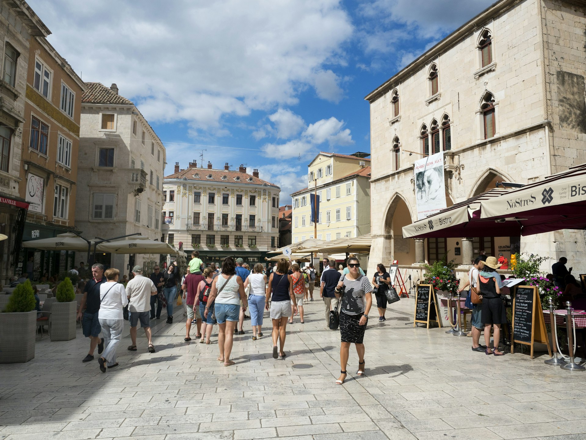Narodni Trg Square in the Old Town of Split