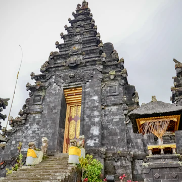 Exterior of Pura Besakih, the black temple.
