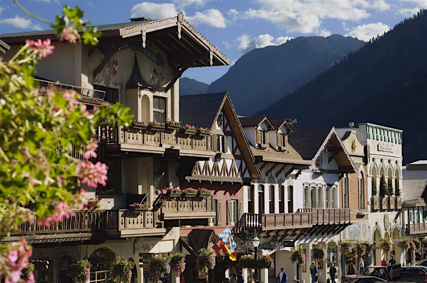 Leavenworth, Washington Pueblo de estilo bávaro en Leavenworth, Washington