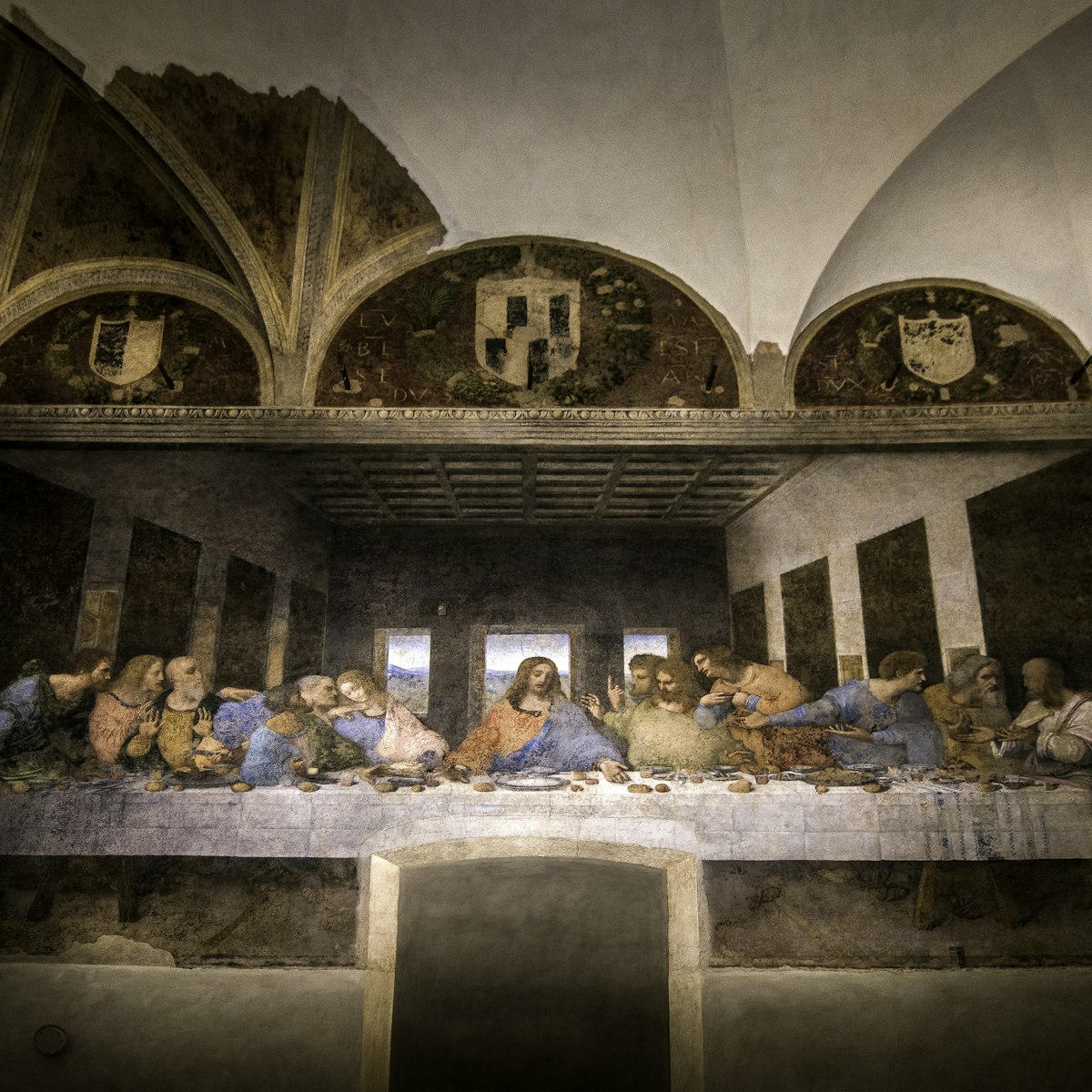 Leonardo Da Vinci's 'The Last Supper' in the Santa Maria delle Grazie.