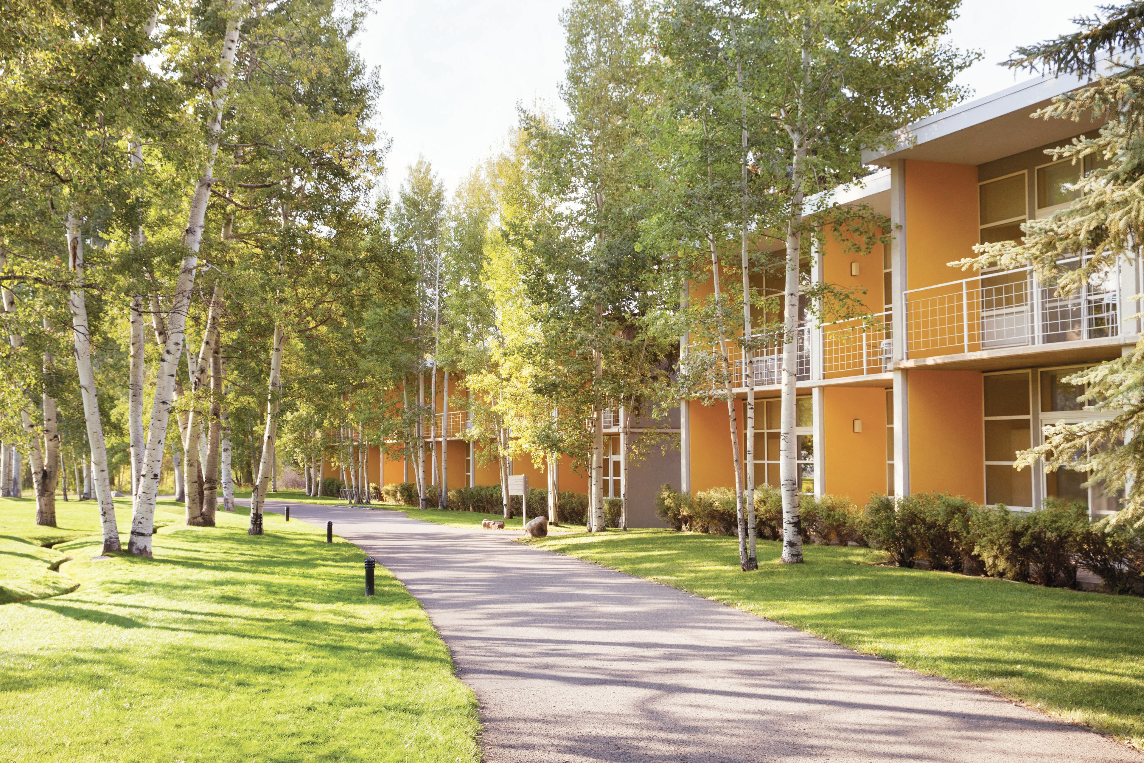 Bauhaus-style block of apartments