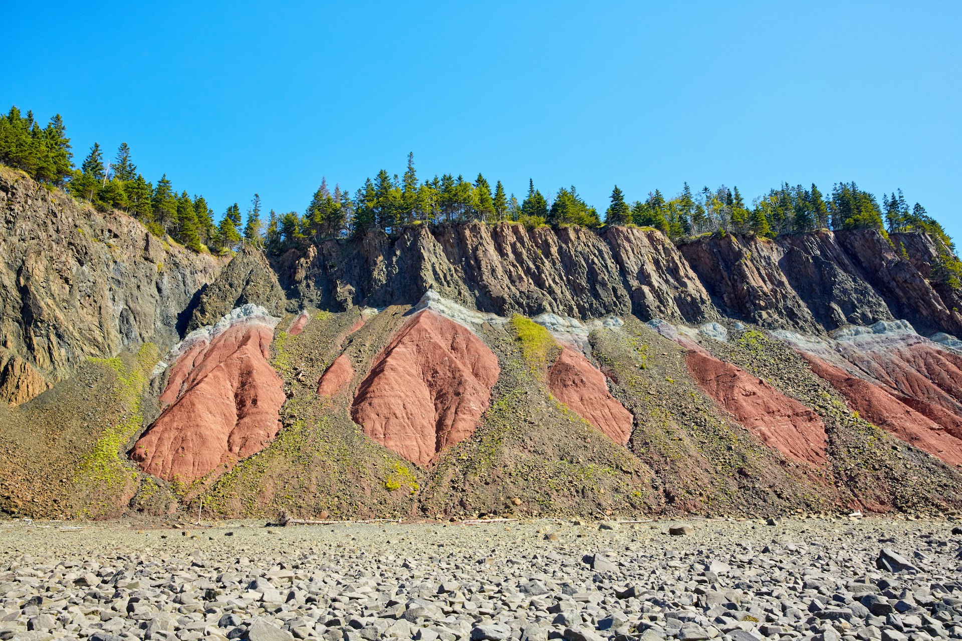 Cliffs at Five Islands Provincial Park, Bay of Fundy, Nova Scotia, Canada