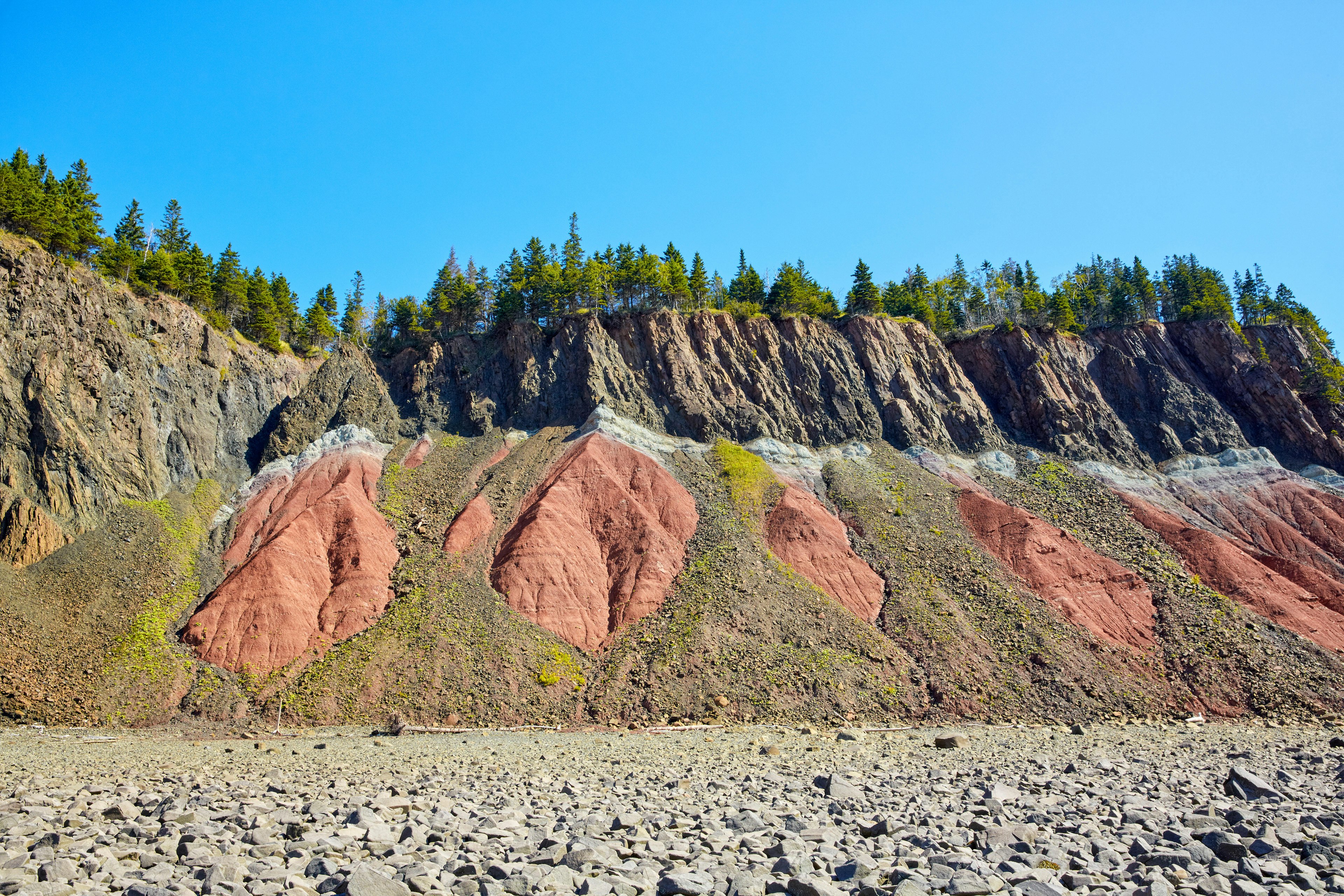 Cliffs at Five Islands Provincial Park, Bay of Fundy, Nova Scotia, Canada