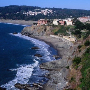 China Beach coastline in San Francisco.