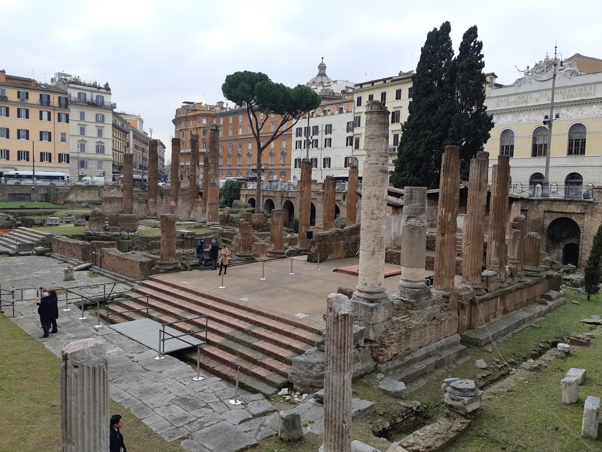 Largo di Torre Argentina houses the remains of 4 Republican era temples and a modern day cat sanctuary.
