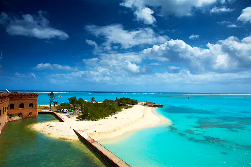Walls of Fort Jefferson in Dry Tortugas National Park.