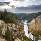 Overview of Lower Yellowstone Falls.