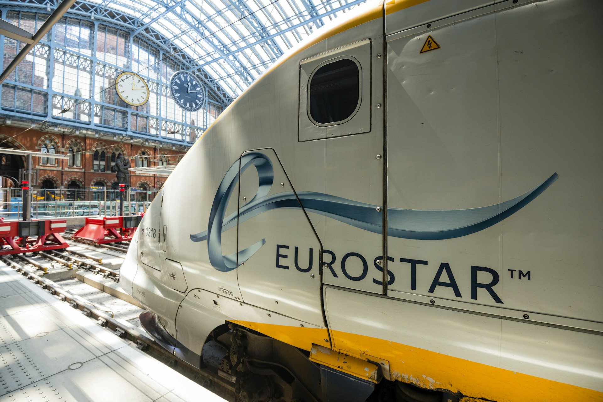 Eurostar train at St Pancras Station, London