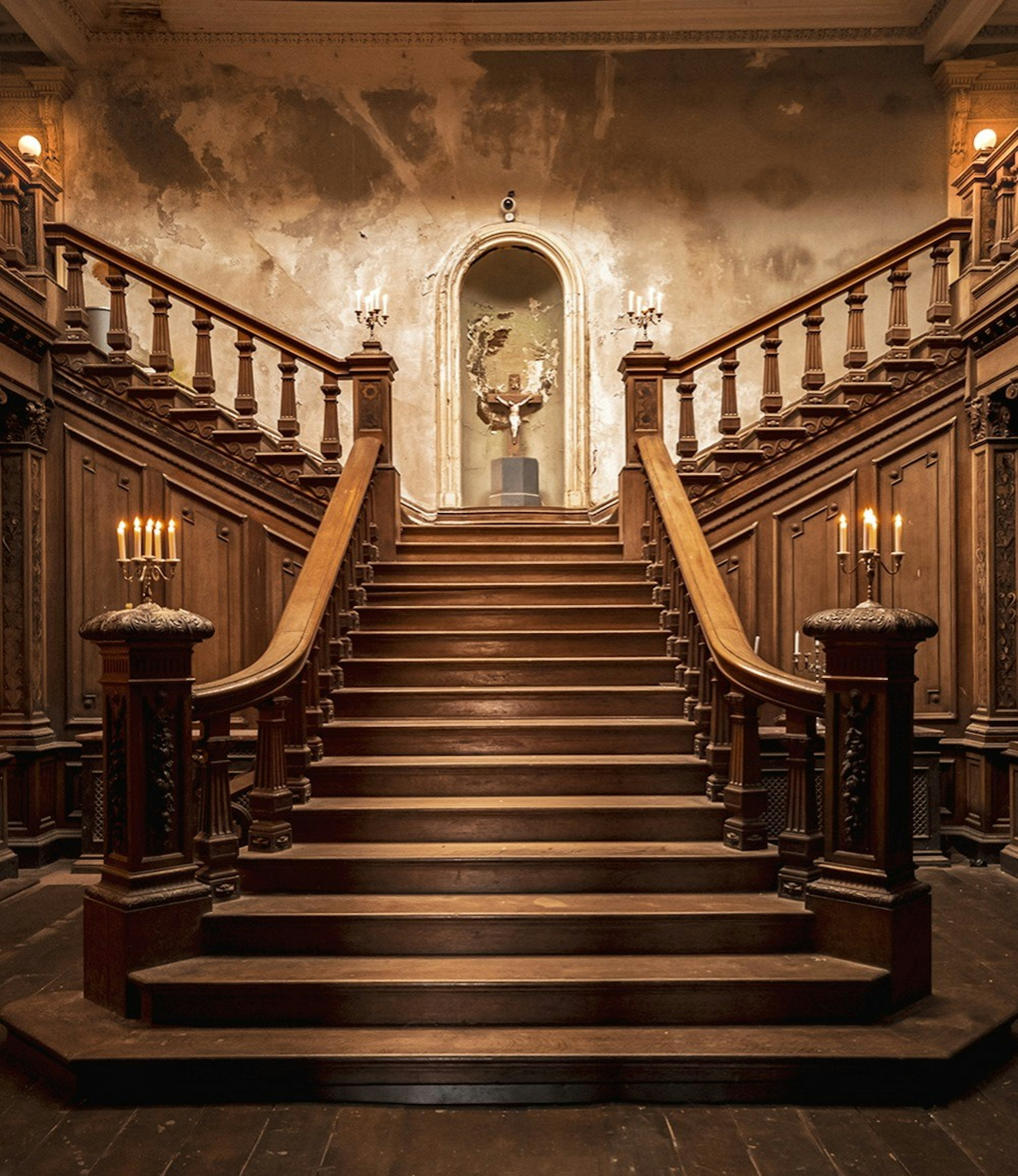 The staircase at Loftus Hall in Wexford