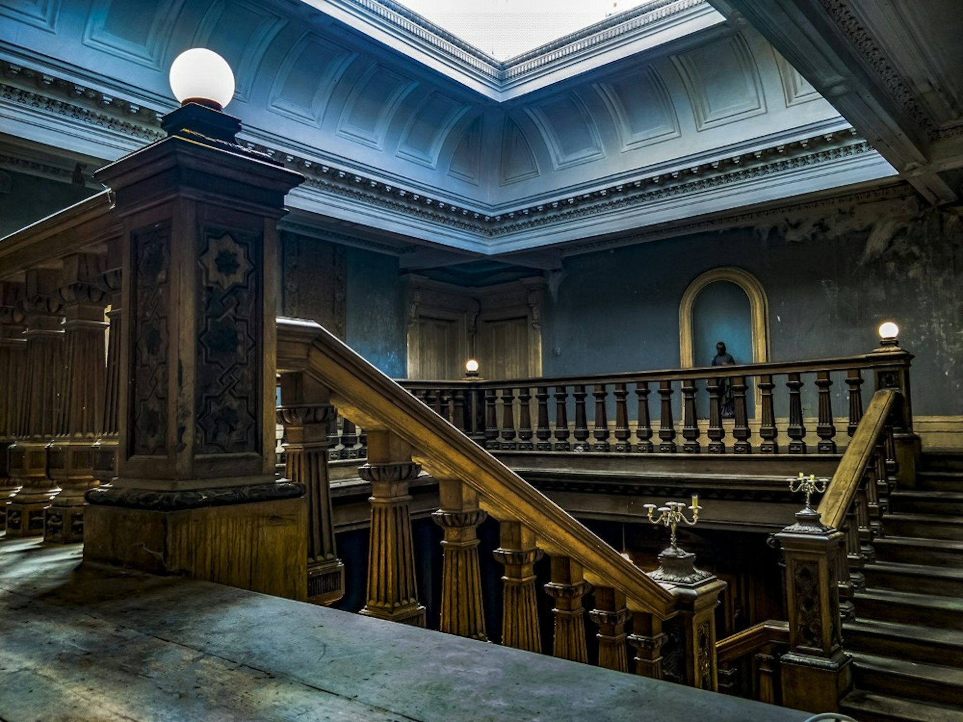 The staircase at Loftus Hall in Wexford