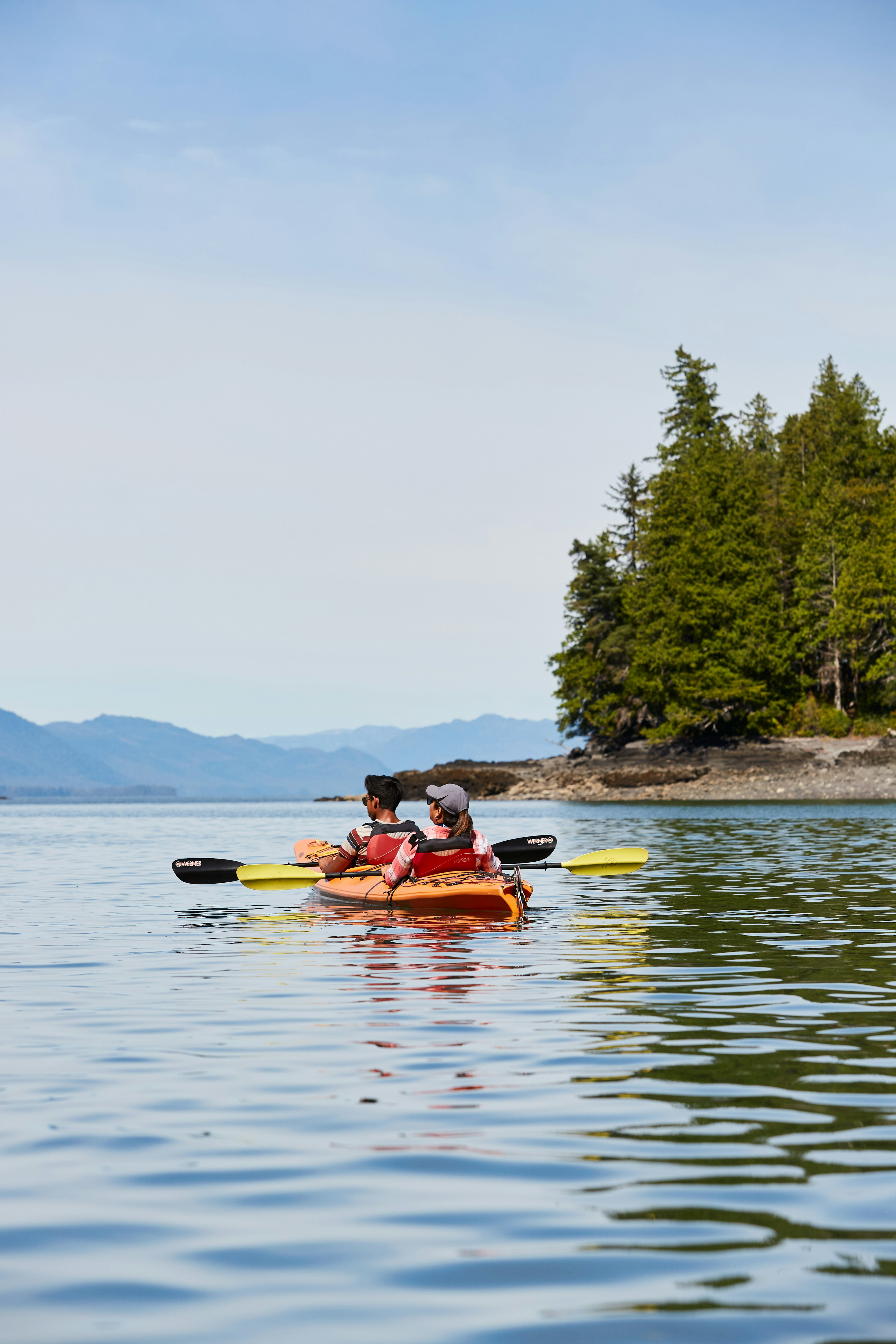 Kayaking in the waters near Ketchikan