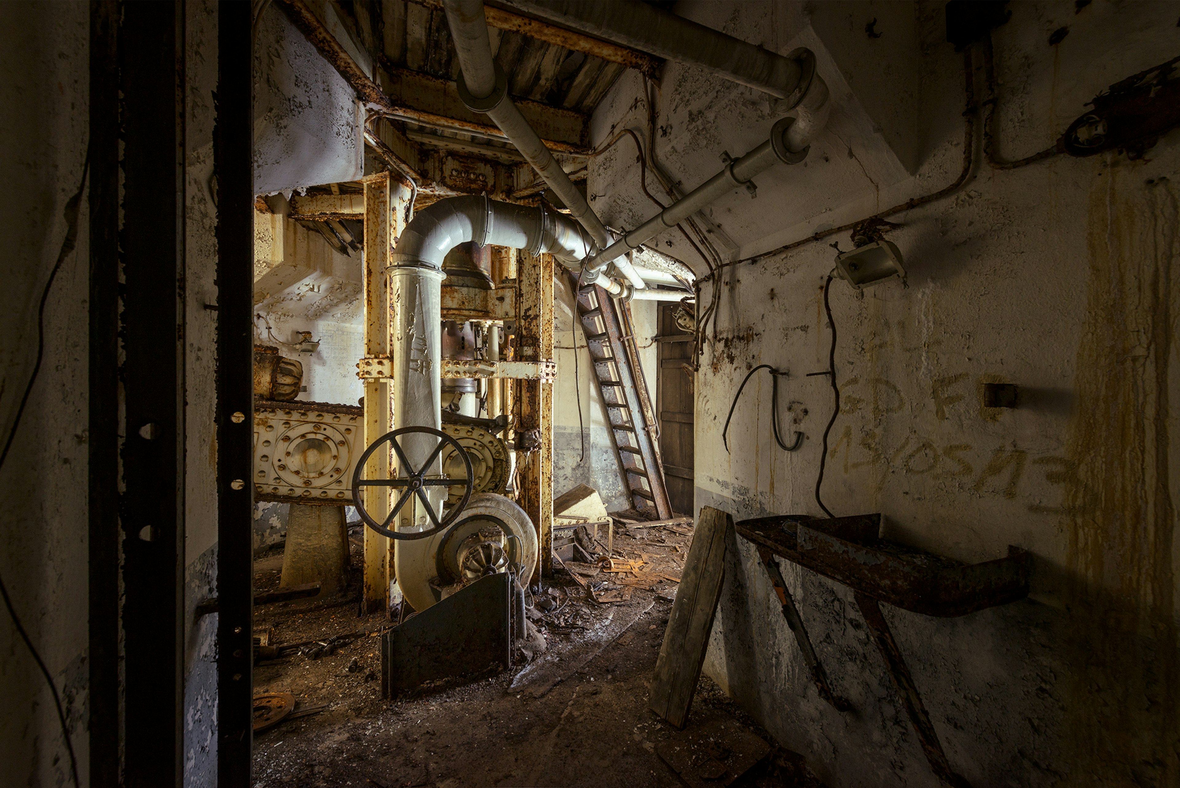 A mortar bunker on the Maginot Line in France