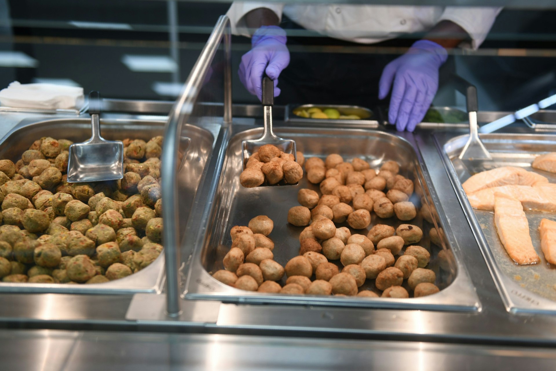 IKEA meatballs at a store restaurant