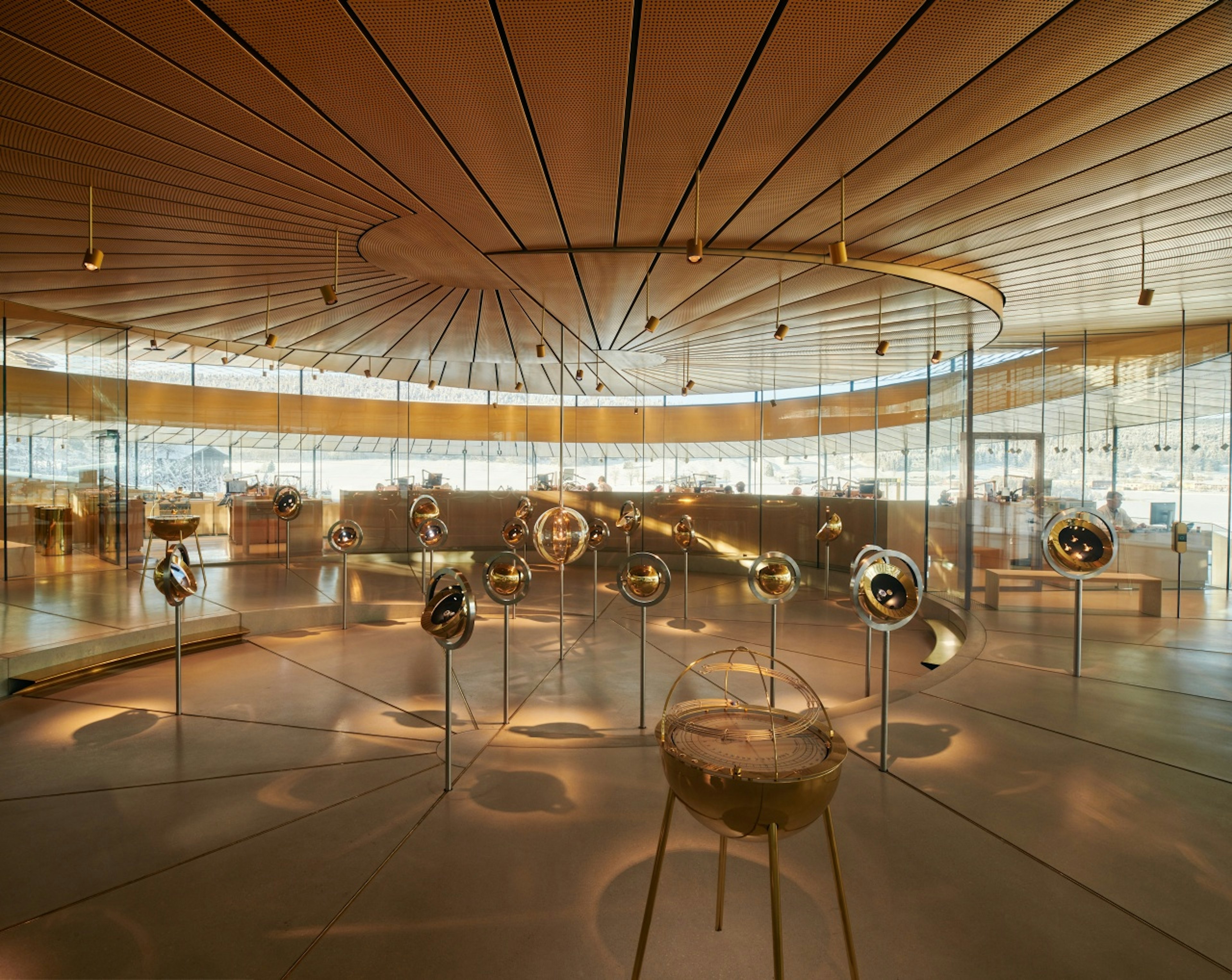 Watches on display at the Musée Atelier Audemars Piguet in Switzerland