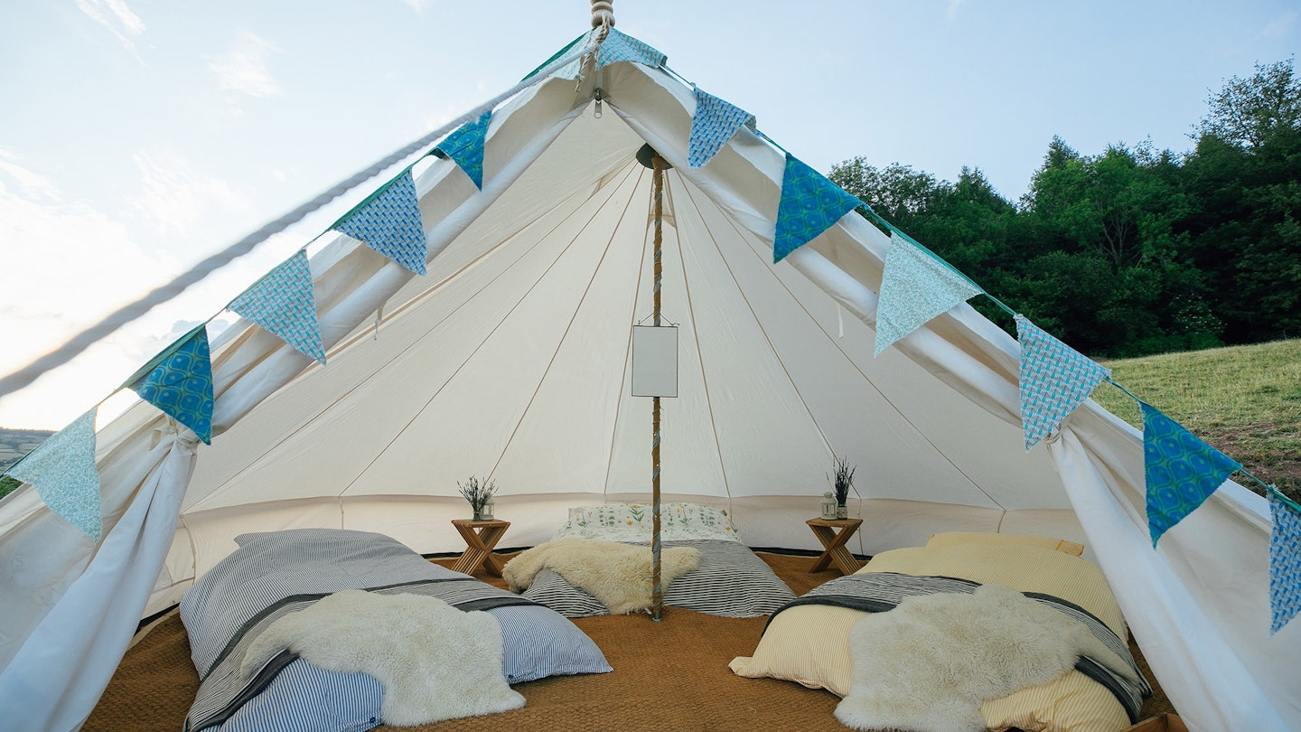 UK glamping company recycles music festival tents