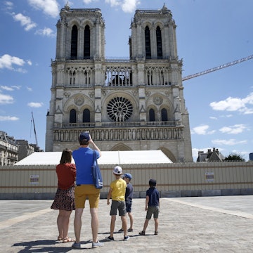 Notre Dame Square Reopens To The Public In Paris