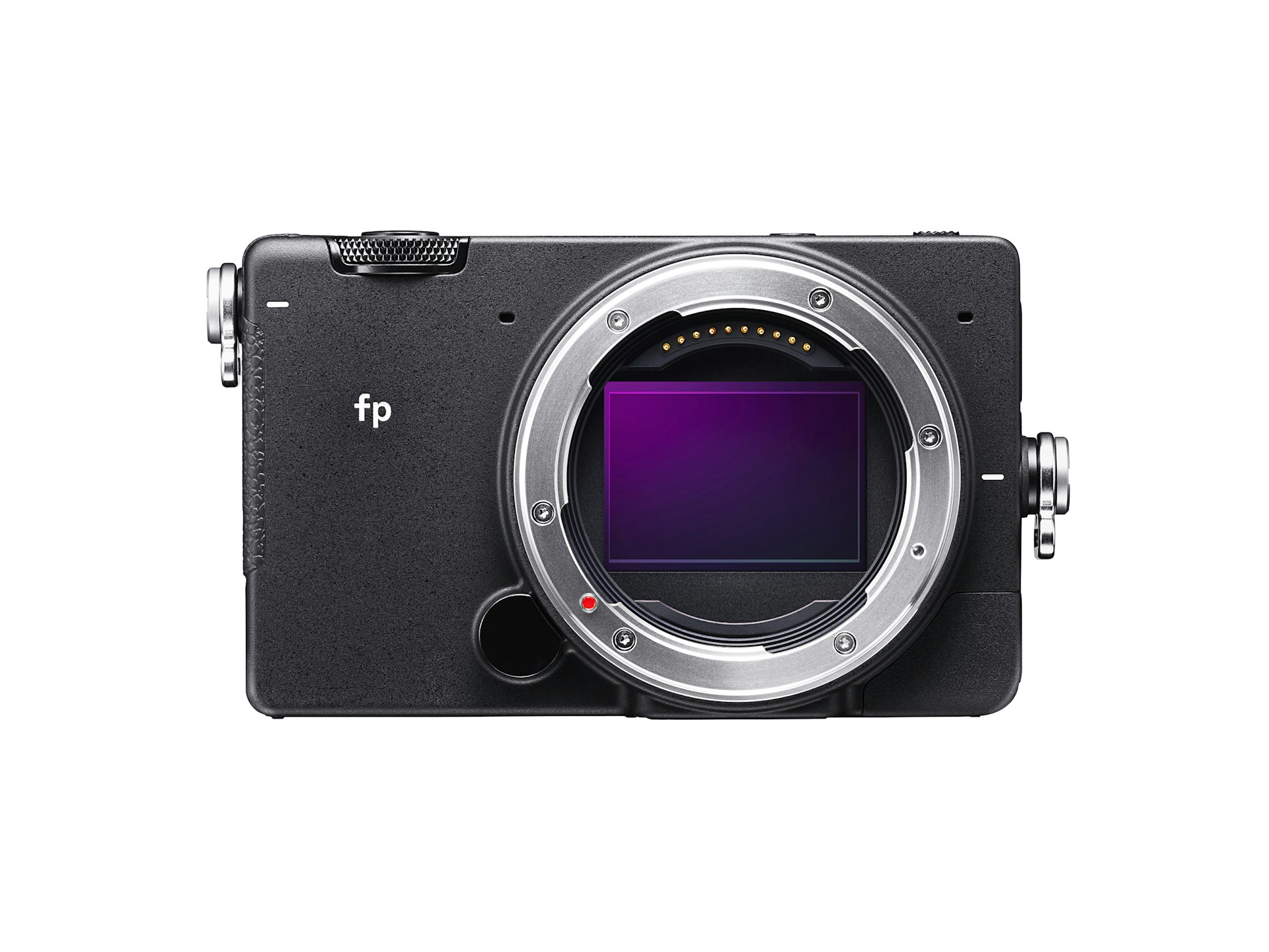Product shot of the Sigma fp and exposed sensor