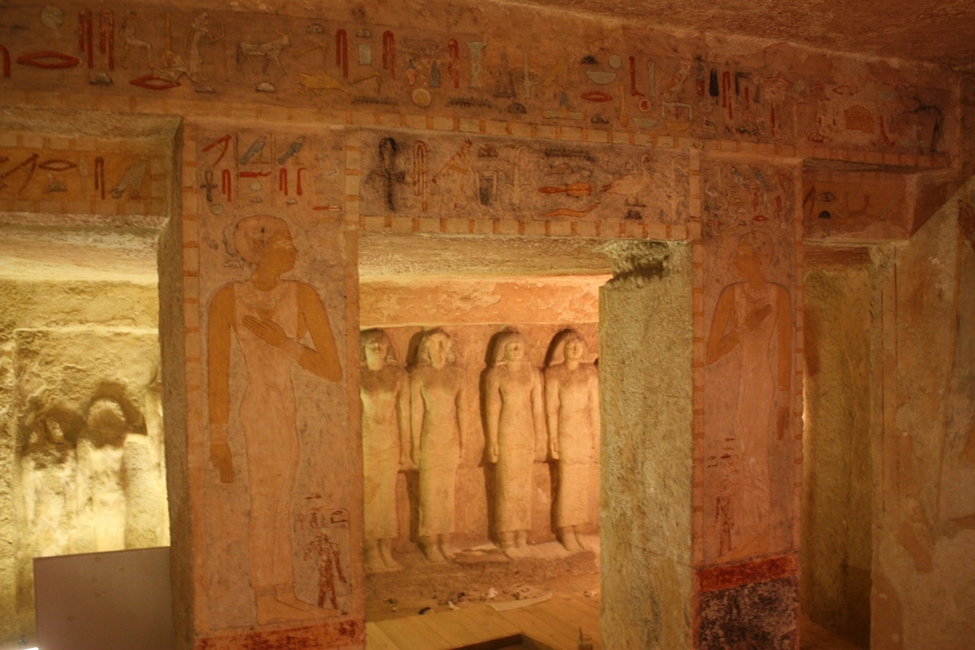 Rge interior of Queen Meresankh III's tomb