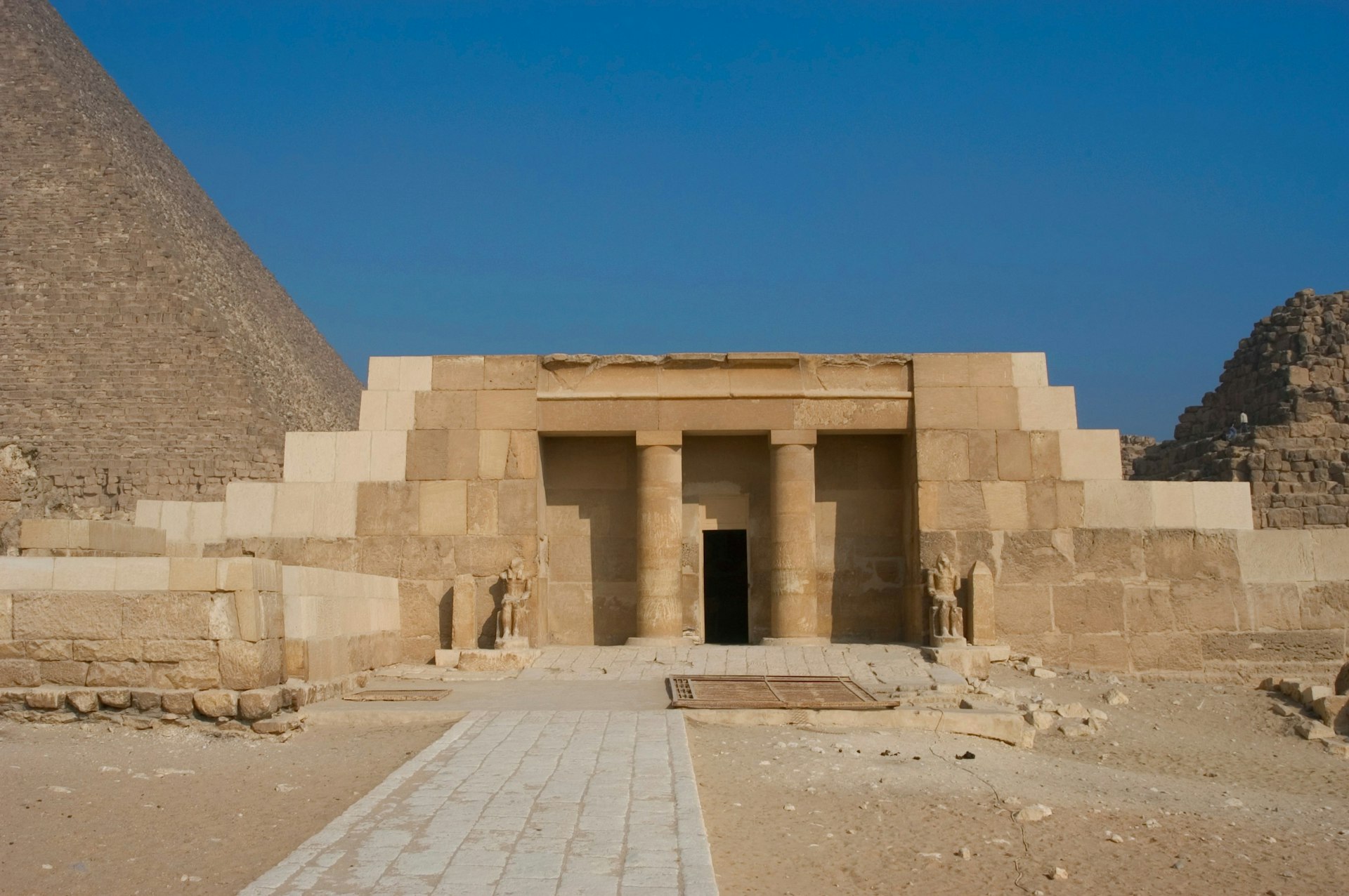 The exterior of the tomb of Queen Meresankh III in Egypt 