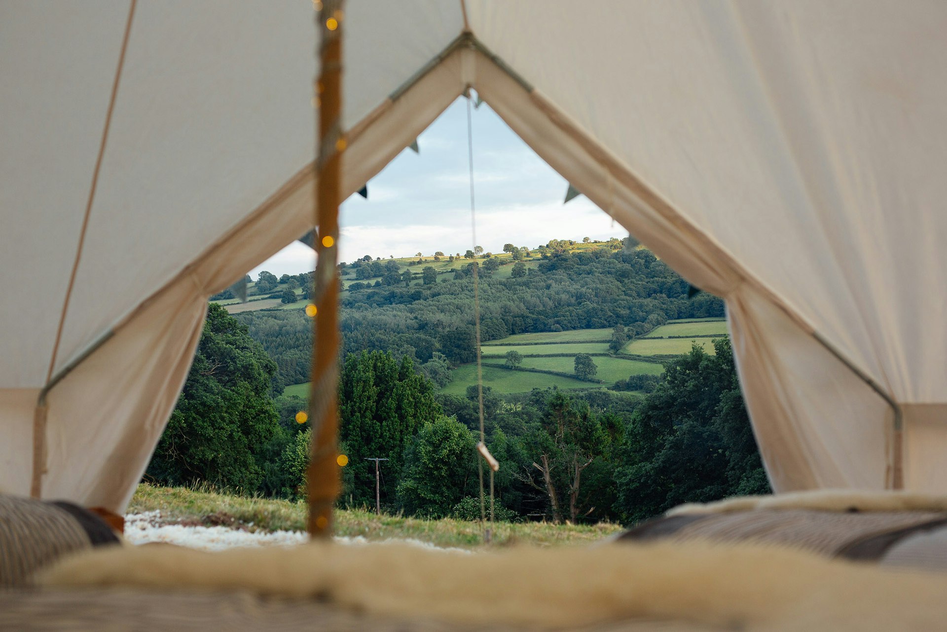 Festival tents reused by UK glamping company