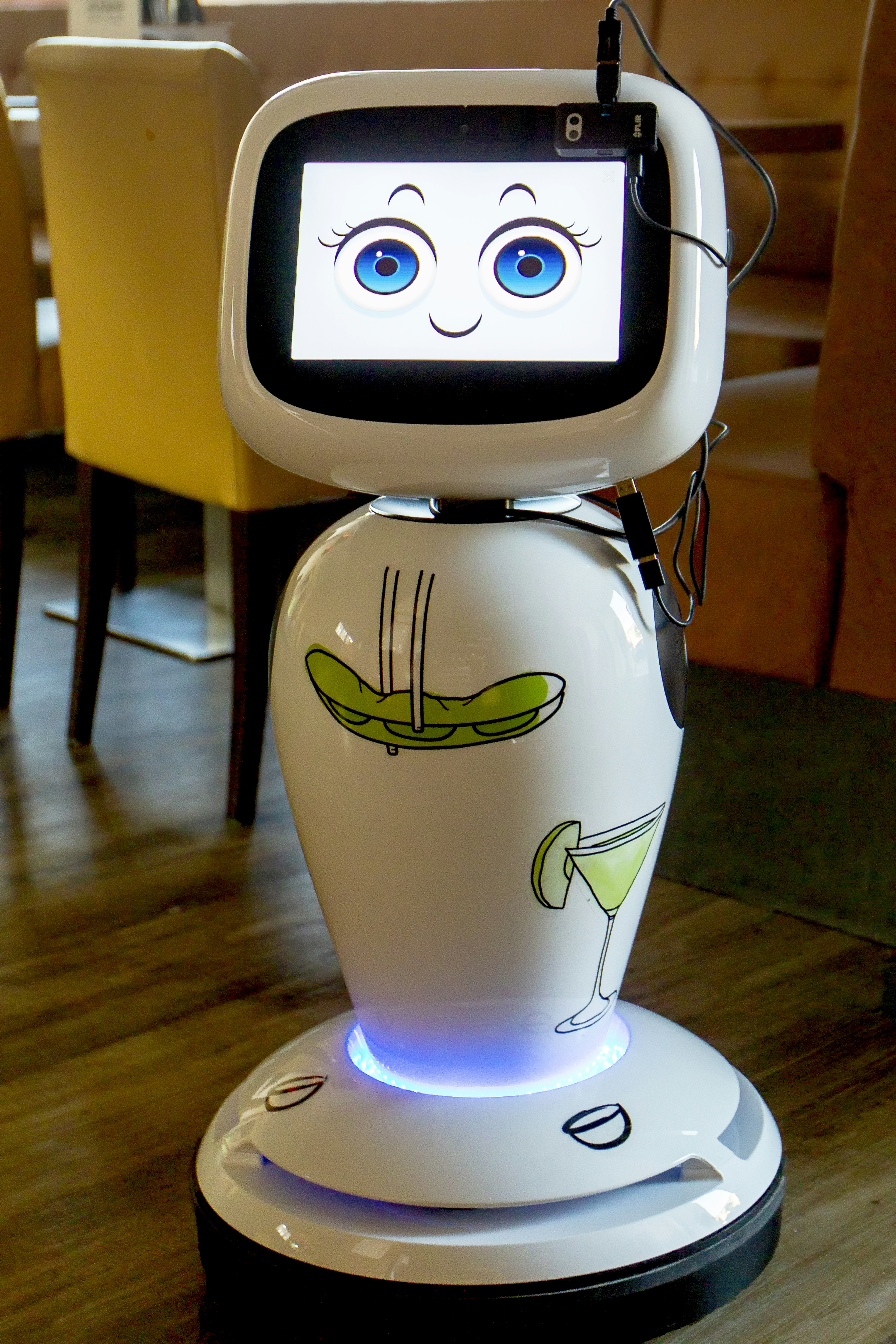 Robots used in restaurant Dadawan in Maastricht