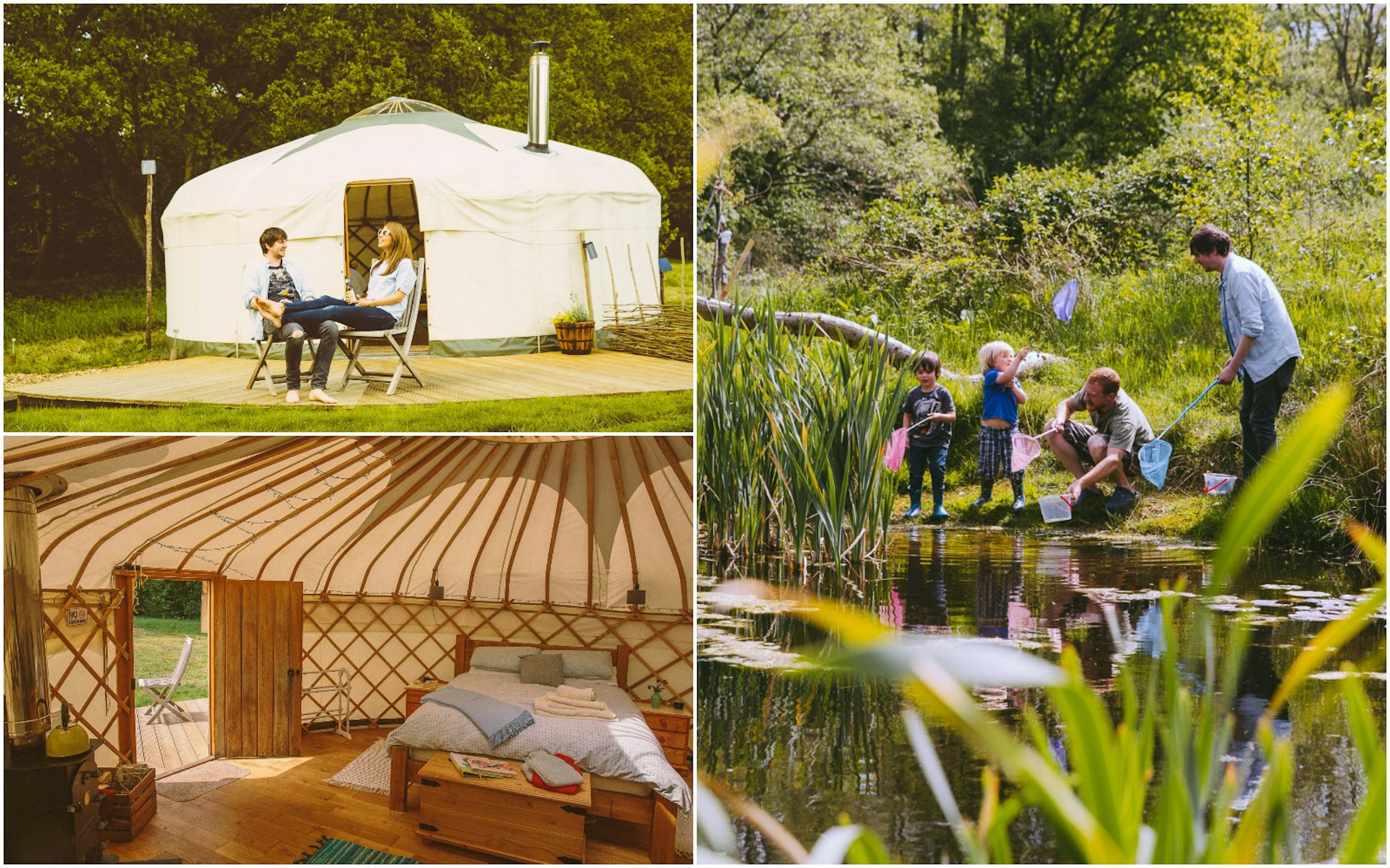 Yurt-style family accomodation