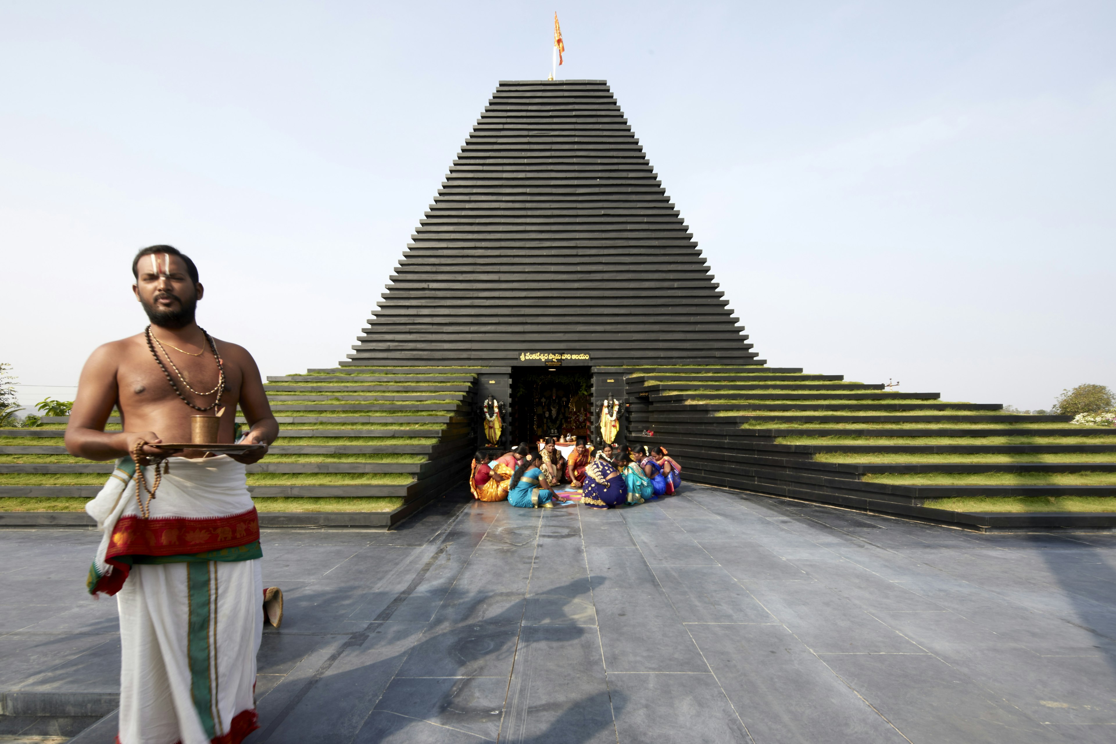 The limestone temple in India