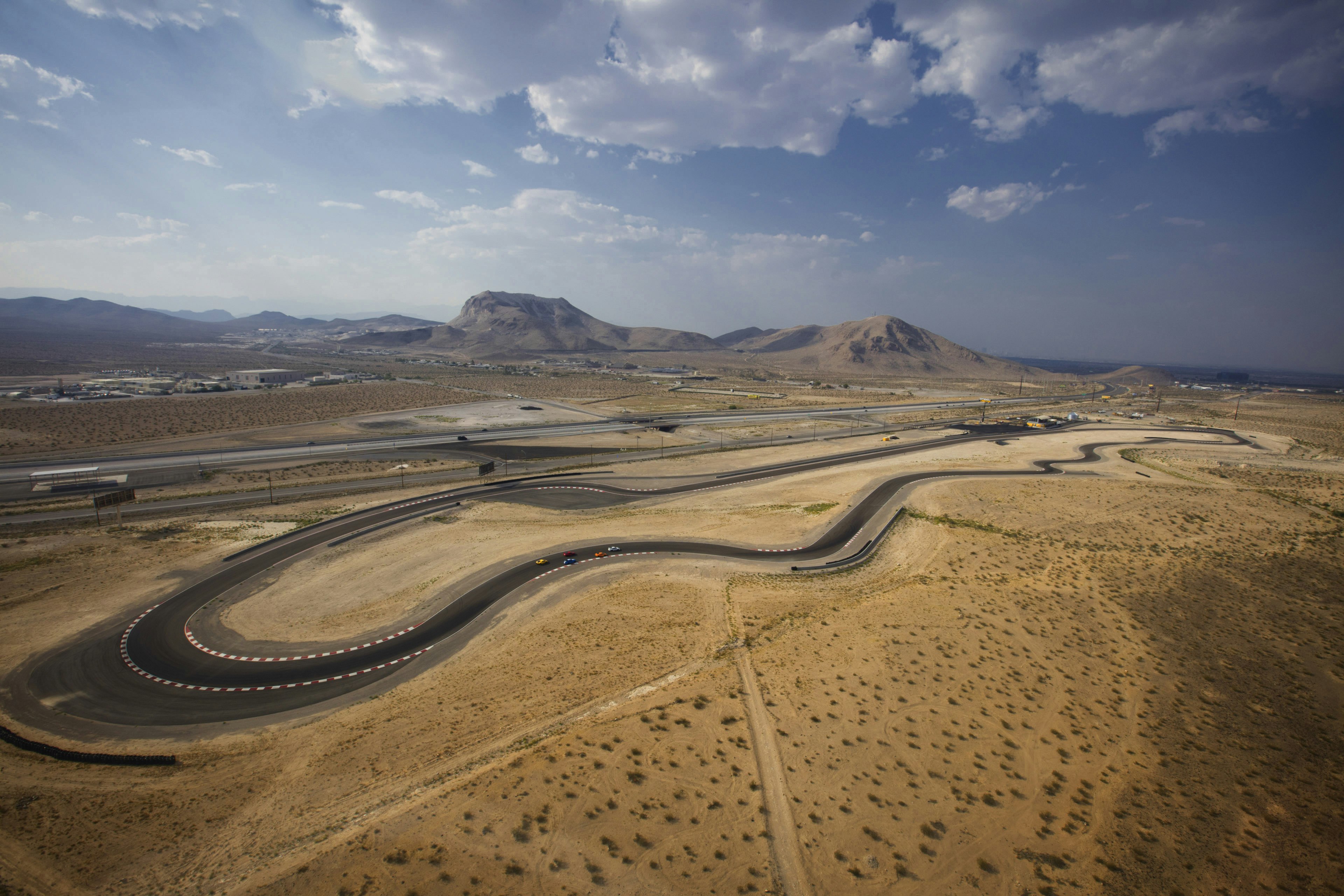 Aerial view of the SPEEDVEGAS track