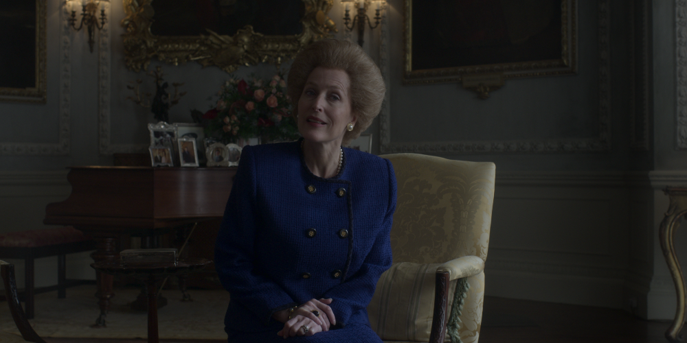 Margaret Thatcher.in The Crown on Netflix