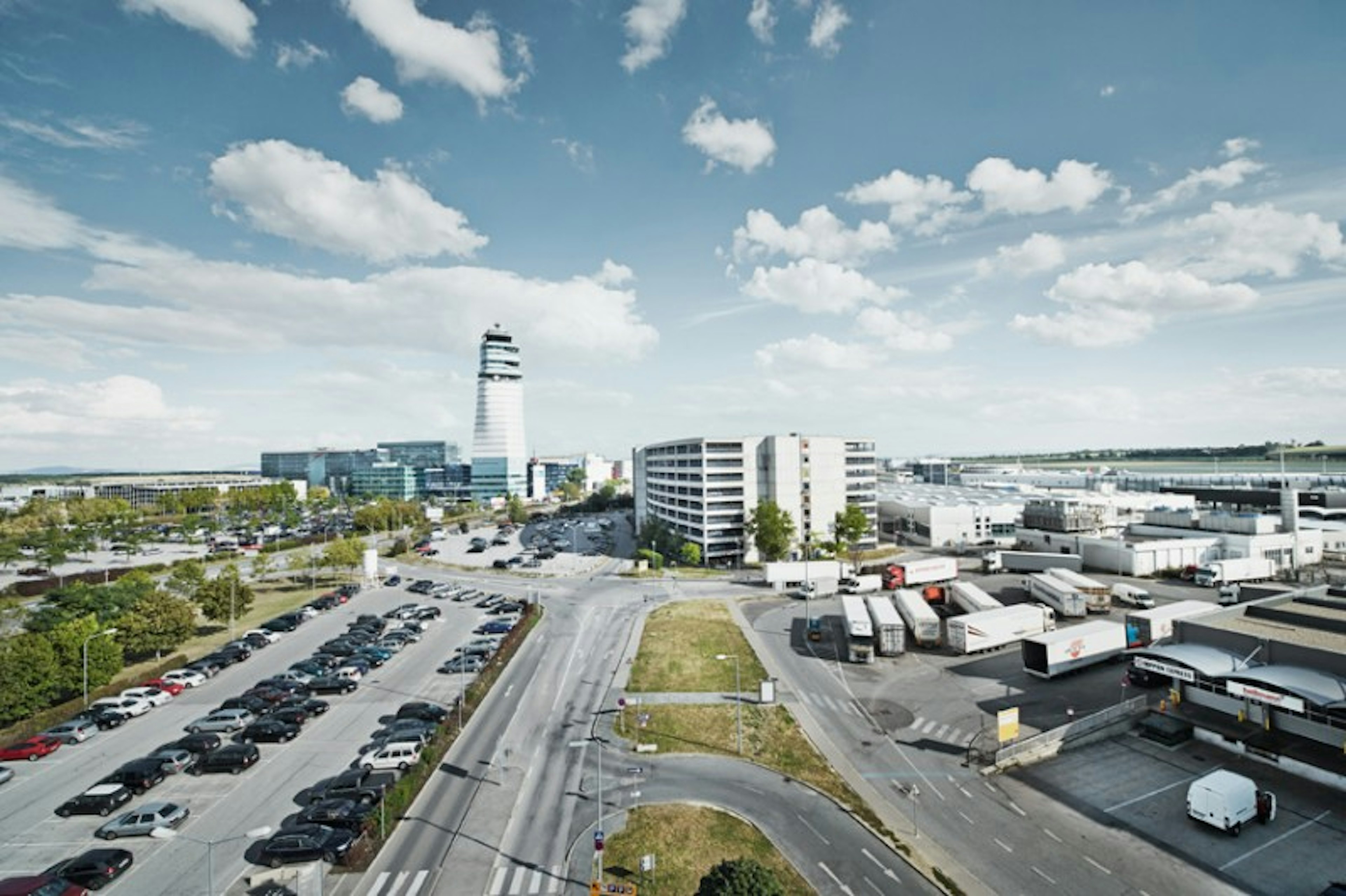 The exterior of Vienna Airport