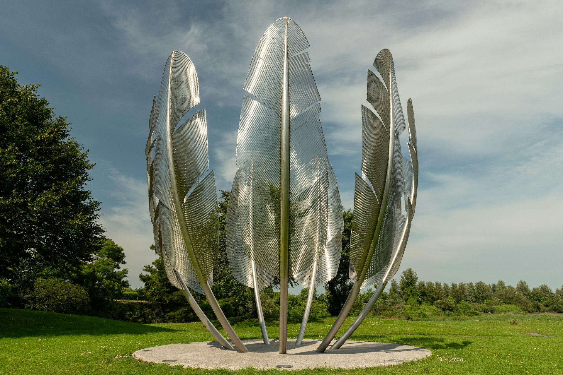 The Kindred Spirits Choctaw Monument art installation by Alex Pentek in Bailick Park Midleton County Cork Ireland