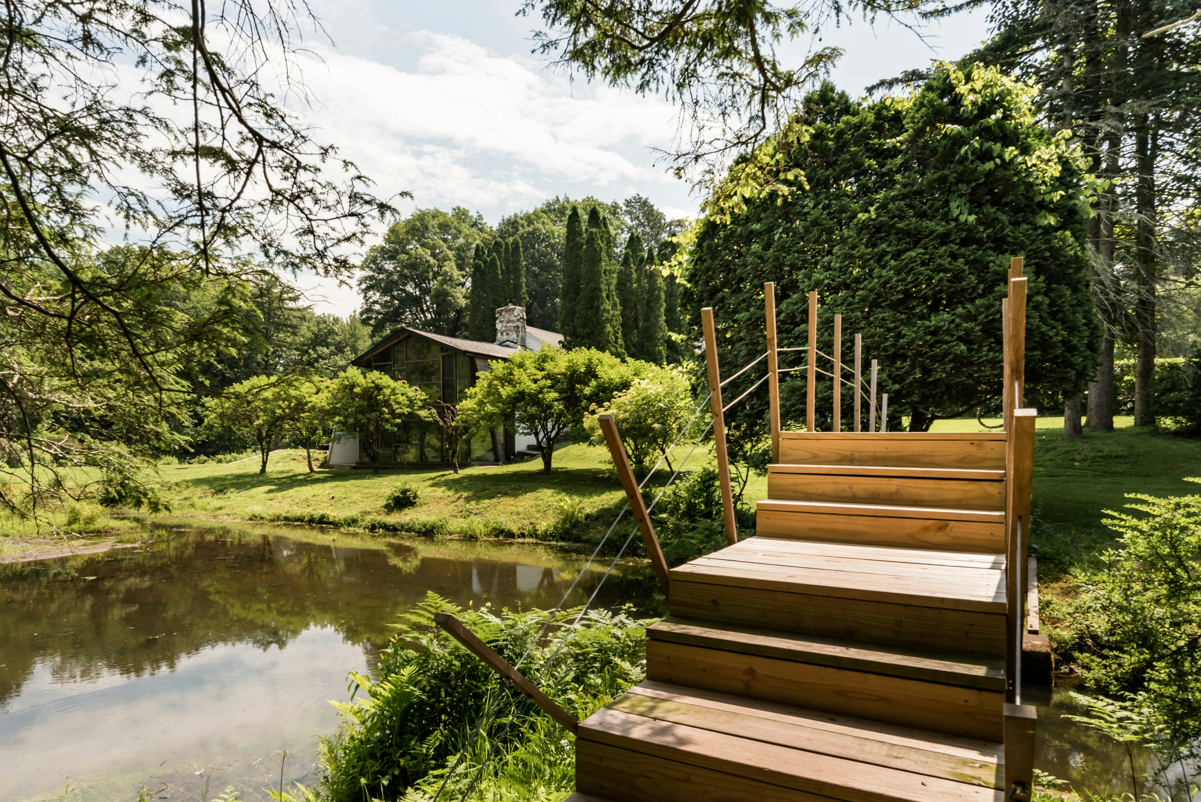 Artist retreat located by a pond in upstate New York