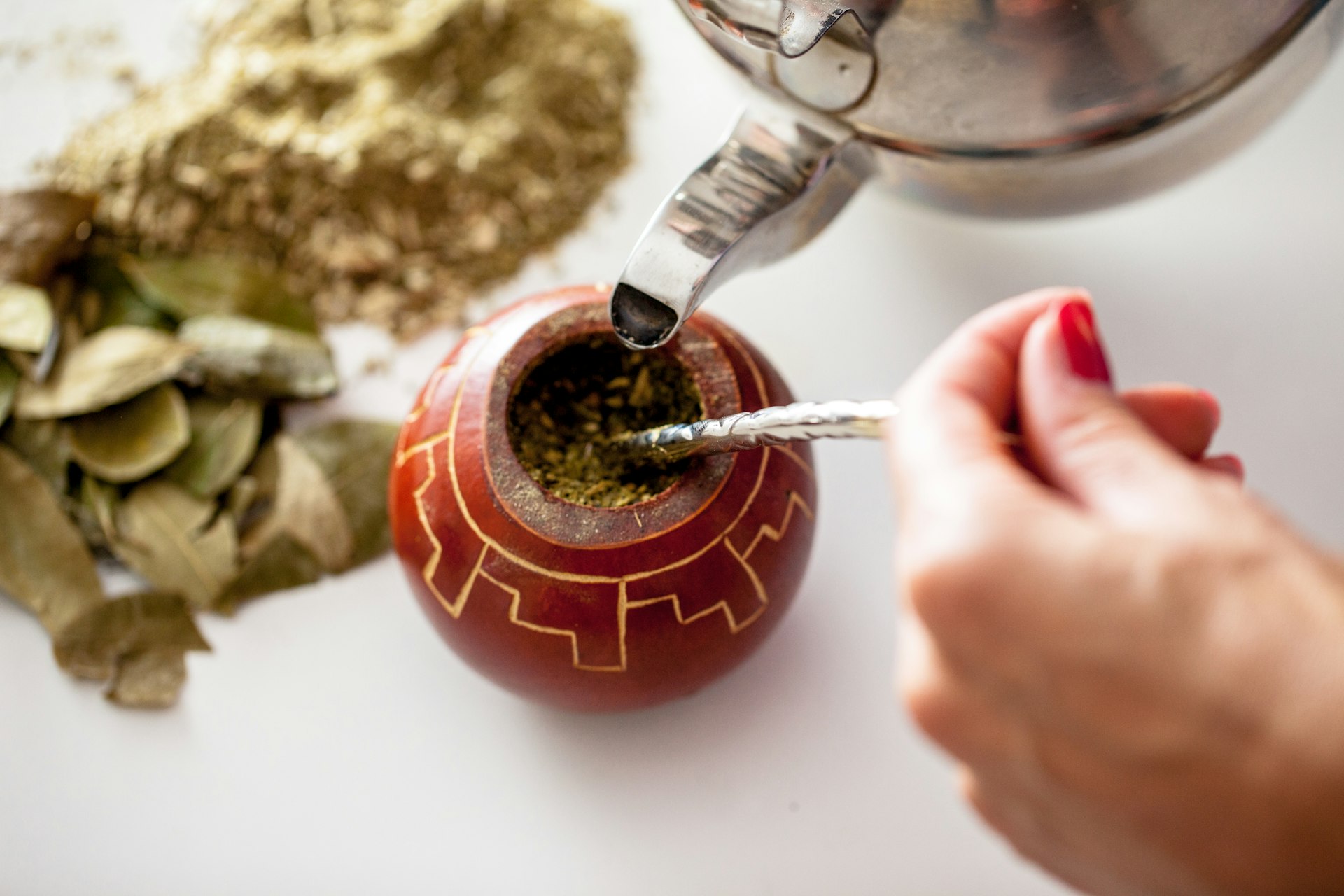 Yerba Mate Tea Drink Preparation