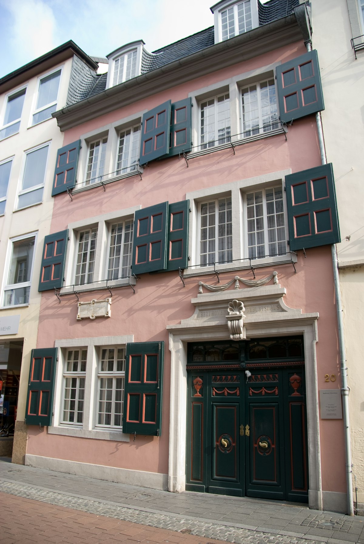 The house of birth of Ludwig van Beethoven in Bonn, Germany.