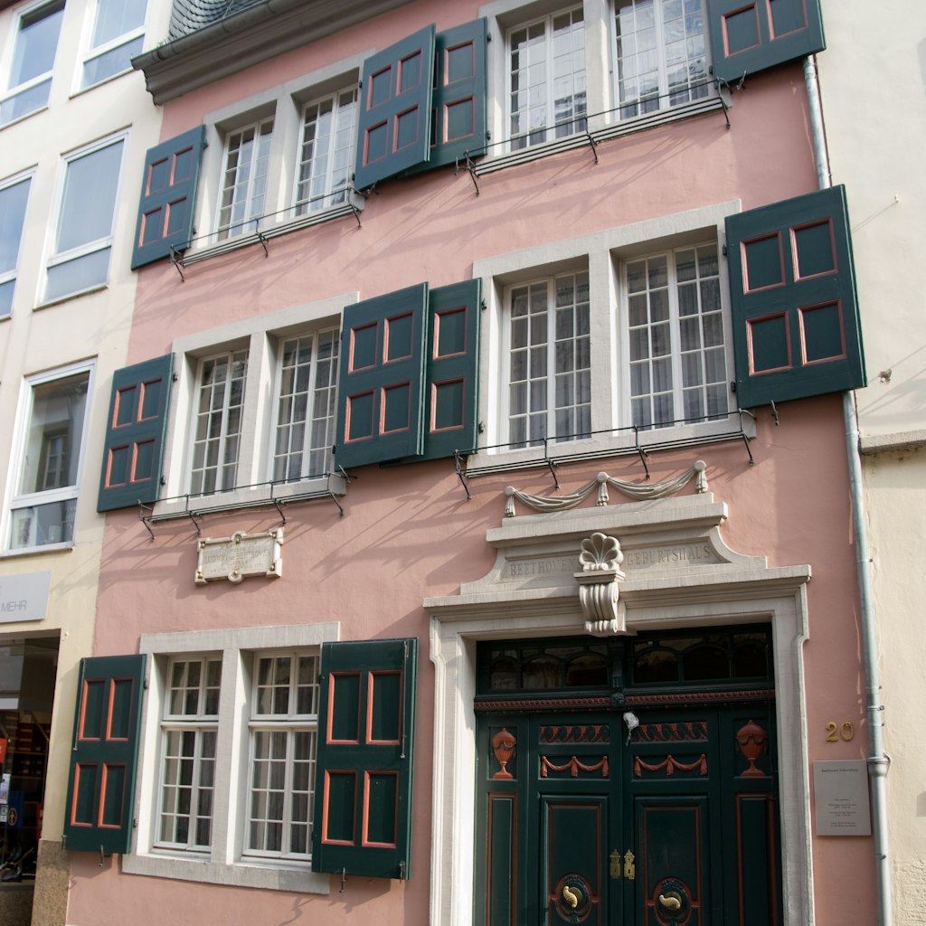 The house of birth of Ludwig van Beethoven in Bonn, Germany.