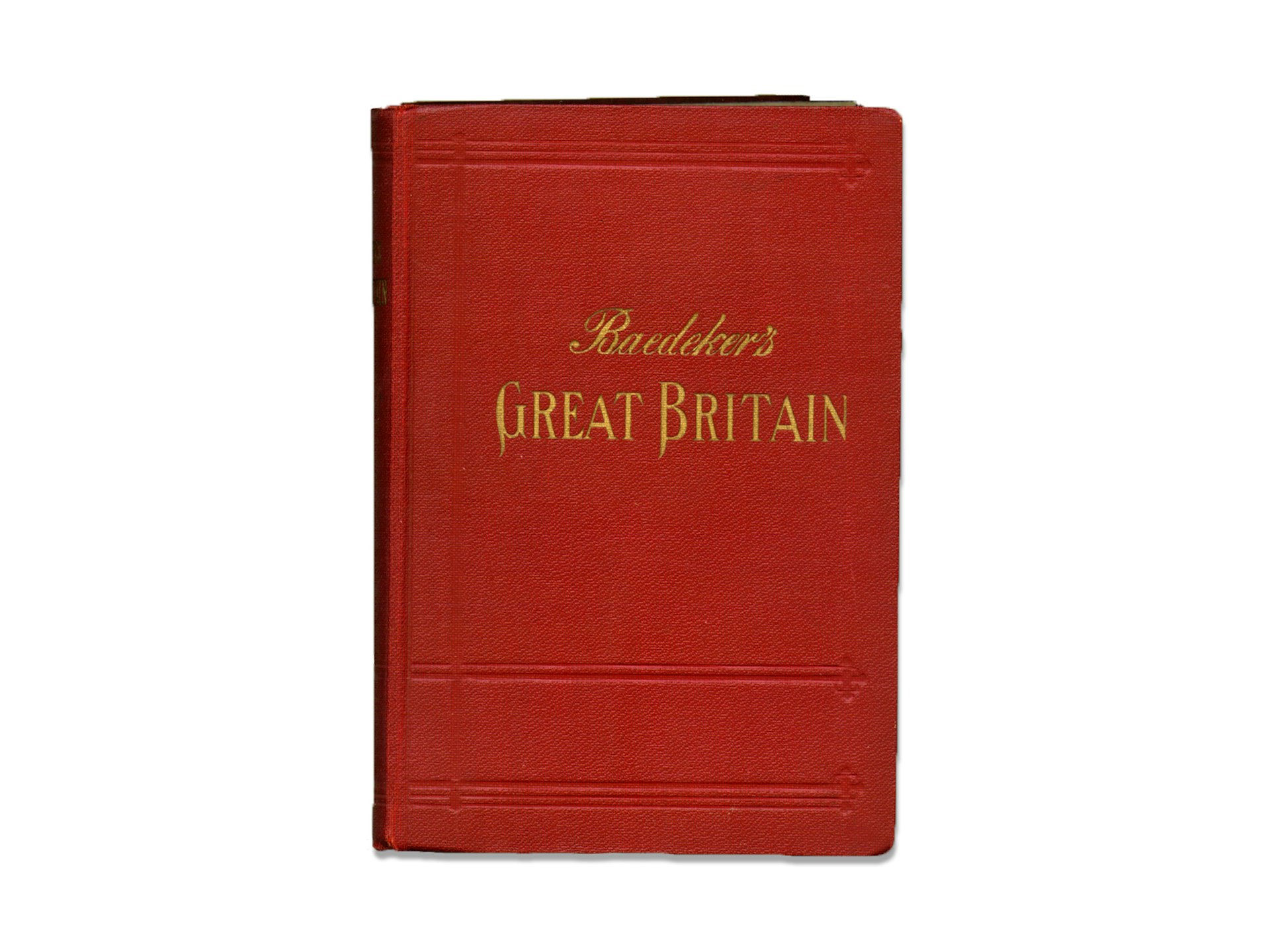 The red cover of Baedeker's Great Briatain.