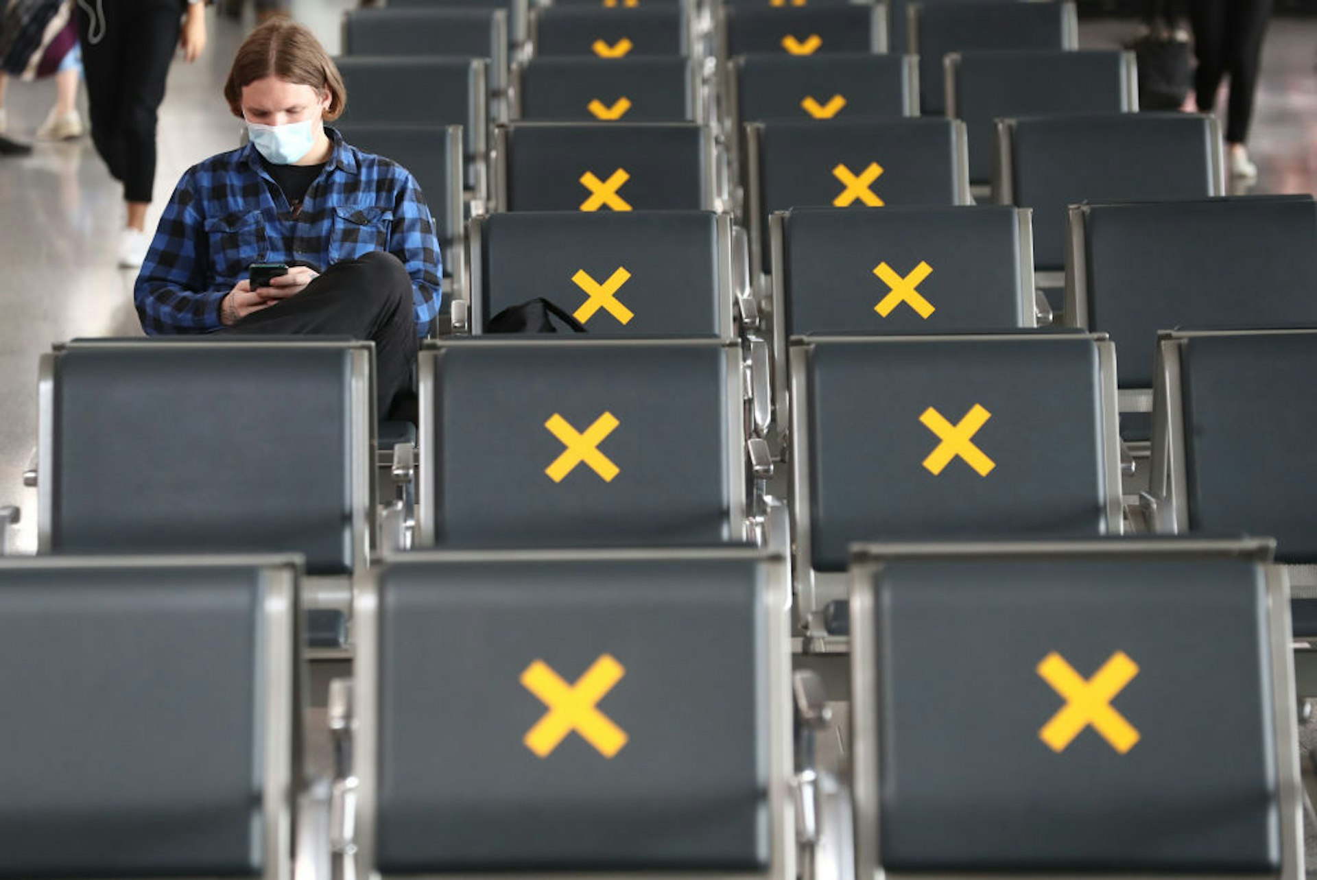 Vnukovo International Airport amid COVID-19 lockdown relief