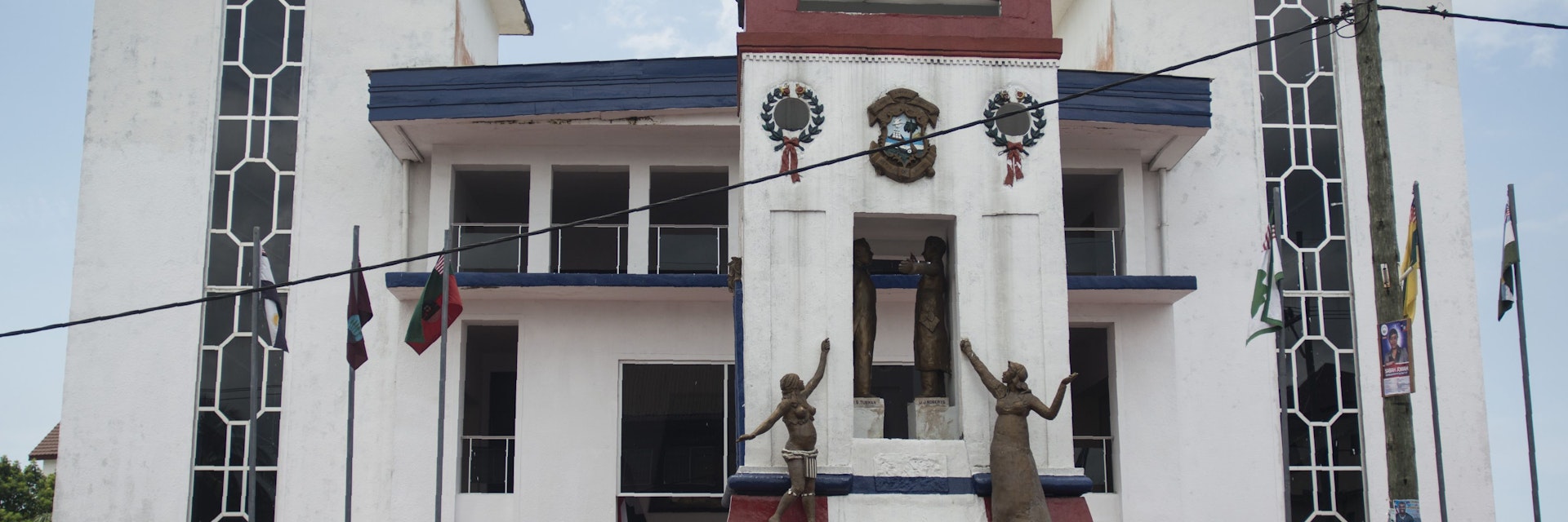 A photo taken on September 27, 2017 shows the National Museum of Liberia established during the presidency of William Tubman in 1958.  / AFP PHOTO / CRISTINA ALDEHUELA        (Photo credit should read CRISTINA ALDEHUELA/AFP/Getty Images)